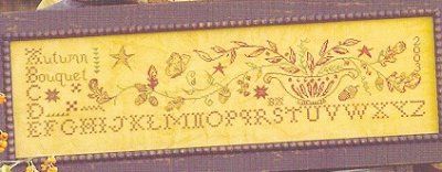 Blackbird Designs Autumn Bouquet cross stitch pattern  