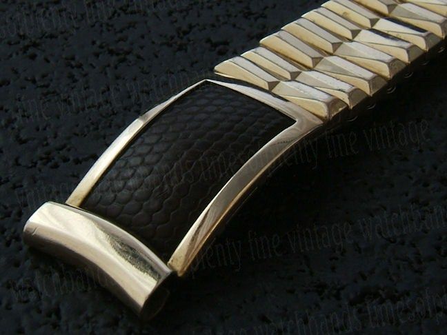 NOS 5/8 Stonewall USA Gold gf 50s Vintage Watch Band  