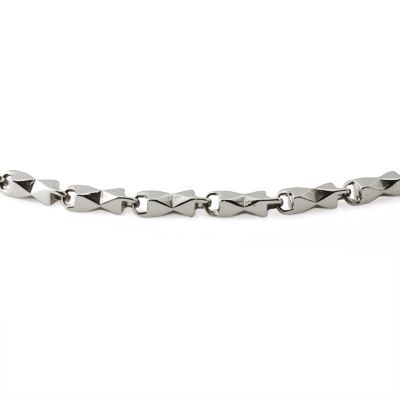   Chain Necklace ~ Bike Chian w/ Tribal or Diamond Cut Design  