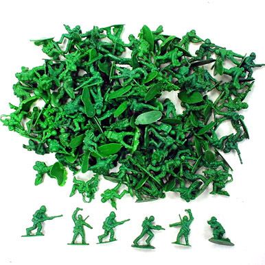 12 ARMY SOLDIERS 1 INCH #167 classic military boys toys  