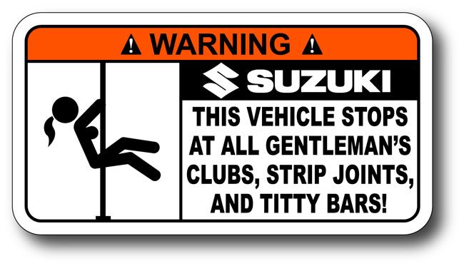 Strip Club Suzuki Sticker Decal King Quad 750 AXi 4x4  