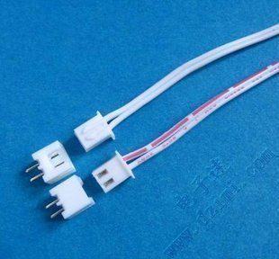 10 pcs 2 Pin Connector leads Heade 2.54 mm L 200mm  