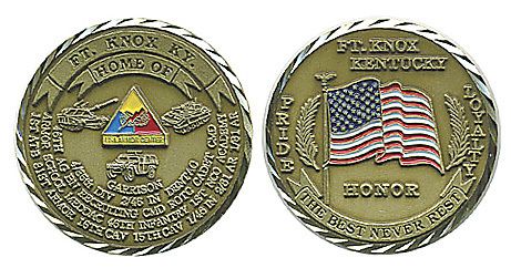 FORT KNOX ARMY HONOR PRIDE LOYALTY CHALLENGE COIN  