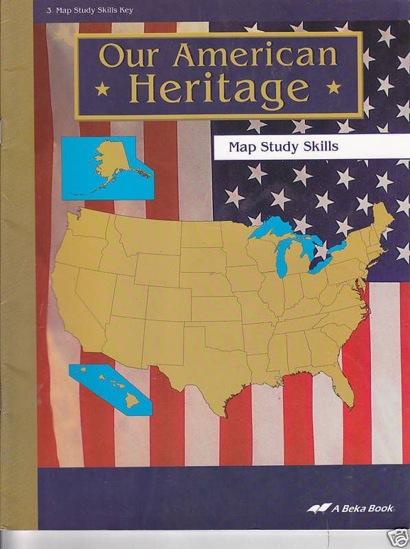 Beka Book Our American Heritage Map Study Skills Key  