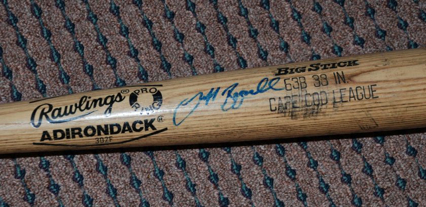 Jeff Bagwell Autographed Signed Game Used Cape Cod Bat prior to Astros 