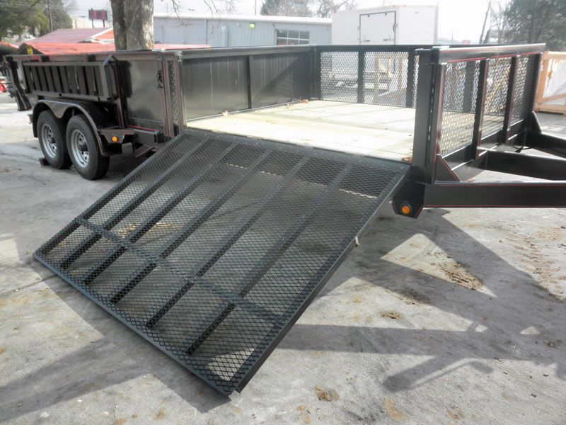 NEW 7 X 20 HYDRAULIC DUMP ROOFING UTILITY TRAILER RAMPS  