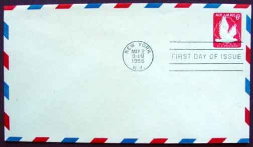 SCOTT UC25   FIPEX Air Mail Stamped Envelope FDC  