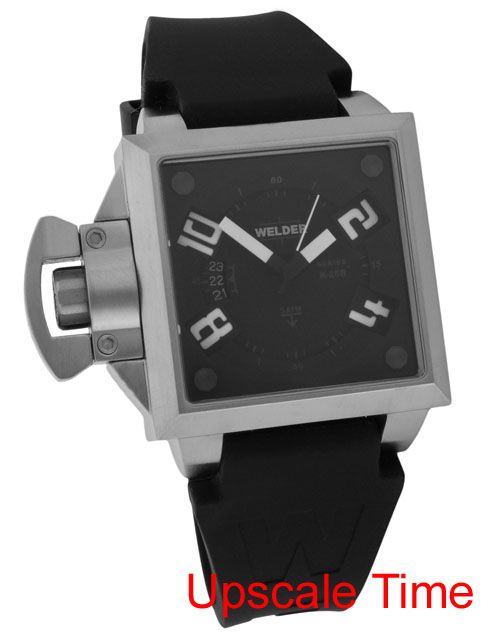 Welder Black Dial White Index Mens Watch K25B 4401 DS BK WI